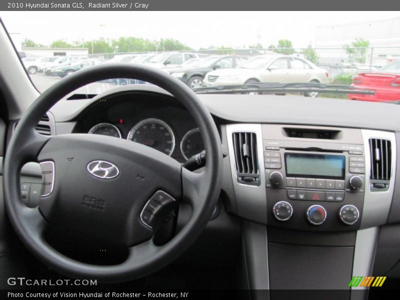Radiant Silver / Gray 2010 Hyundai Sonata GLS