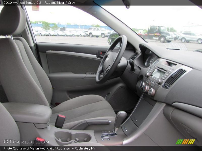 Radiant Silver / Gray 2010 Hyundai Sonata GLS