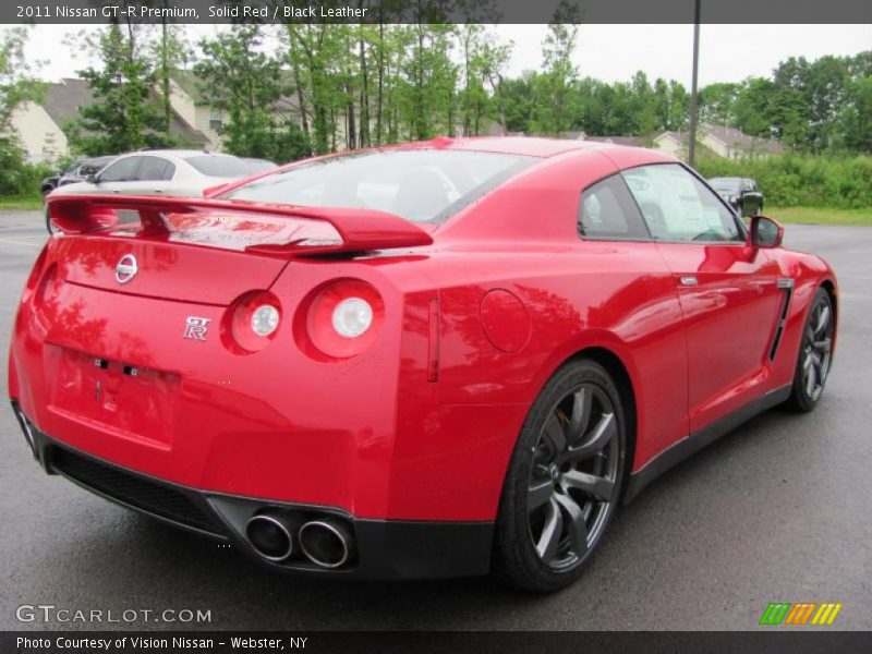 Solid Red / Black Leather 2011 Nissan GT-R Premium