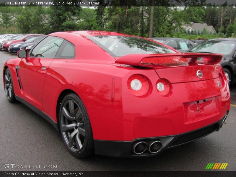 Solid Red / Black Leather 2011 Nissan GT-R Premium