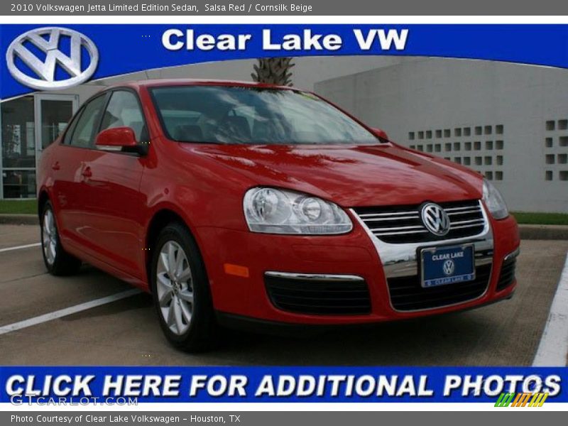 Salsa Red / Cornsilk Beige 2010 Volkswagen Jetta Limited Edition Sedan