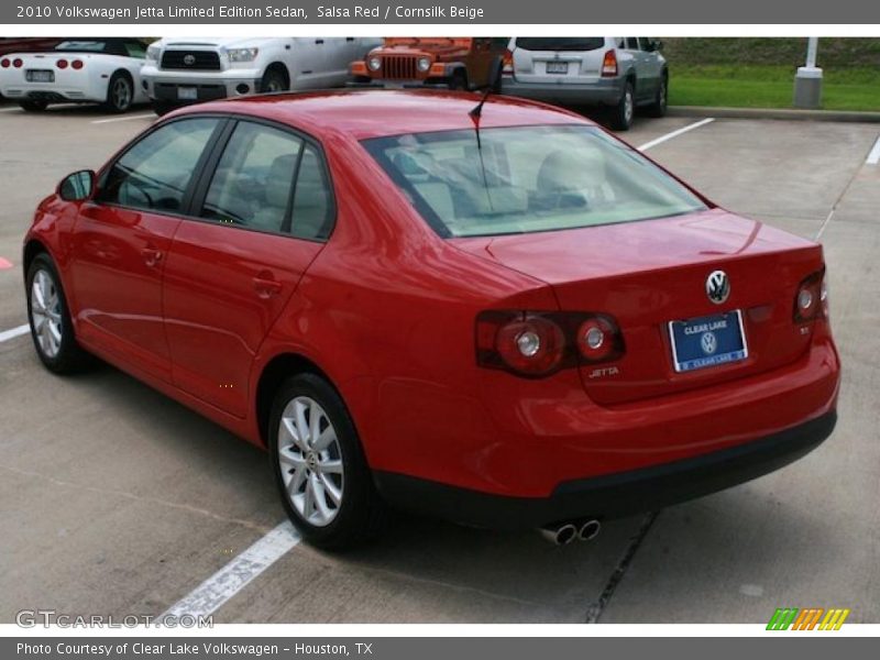 Salsa Red / Cornsilk Beige 2010 Volkswagen Jetta Limited Edition Sedan