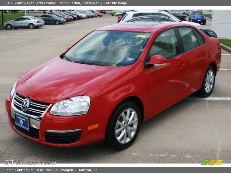 Salsa Red / Cornsilk Beige 2010 Volkswagen Jetta Limited Edition Sedan