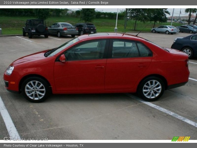 Salsa Red / Cornsilk Beige 2010 Volkswagen Jetta Limited Edition Sedan