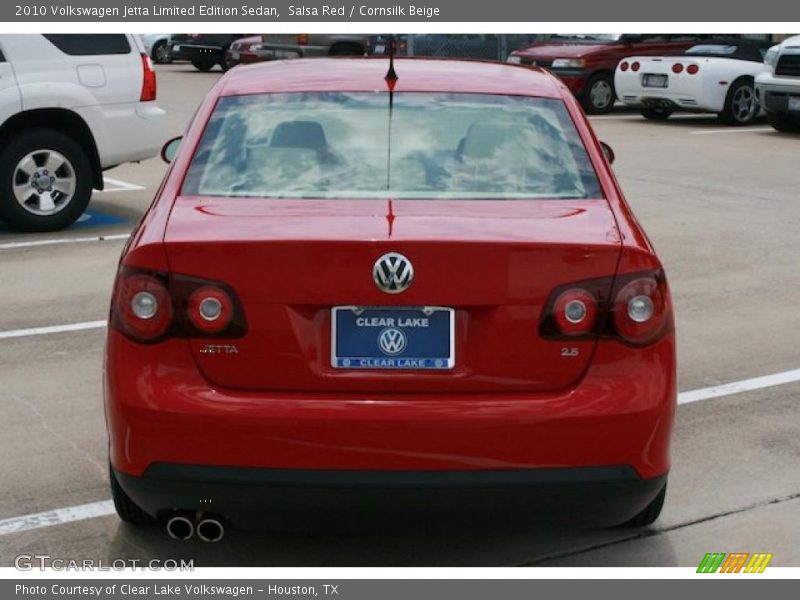 Salsa Red / Cornsilk Beige 2010 Volkswagen Jetta Limited Edition Sedan