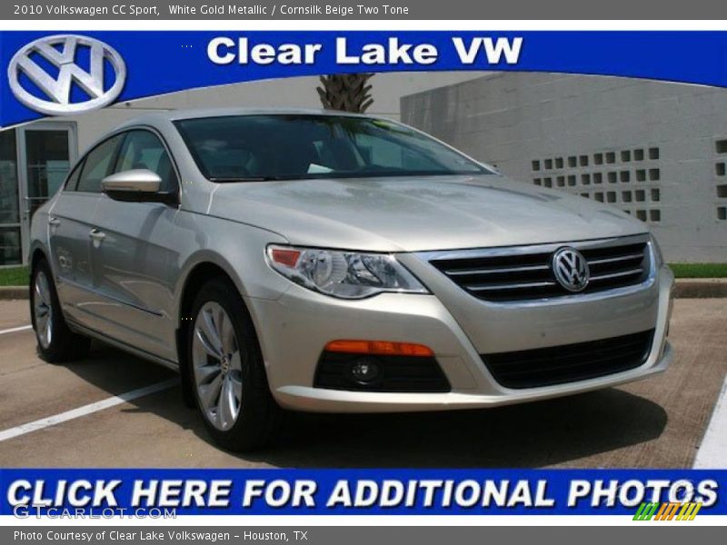 White Gold Metallic / Cornsilk Beige Two Tone 2010 Volkswagen CC Sport