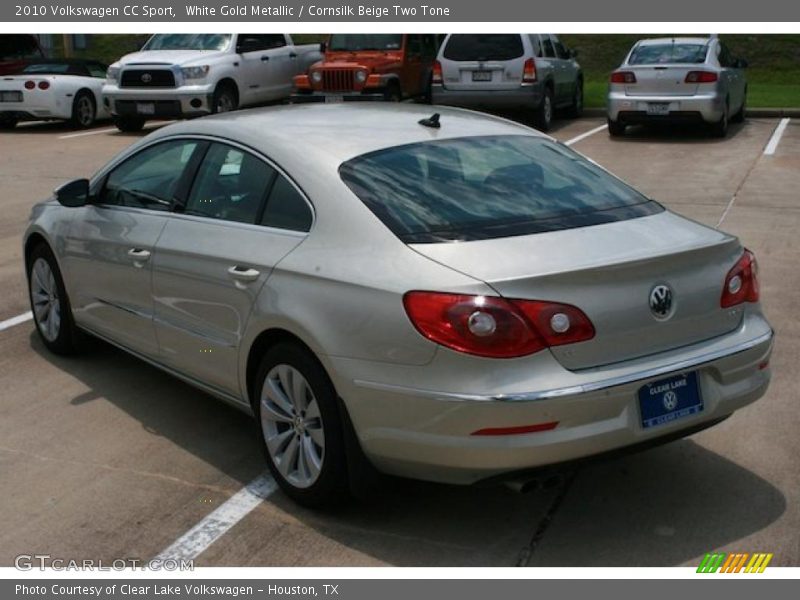 White Gold Metallic / Cornsilk Beige Two Tone 2010 Volkswagen CC Sport