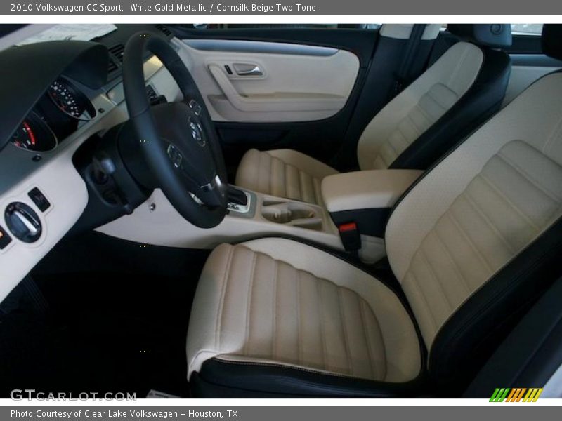 White Gold Metallic / Cornsilk Beige Two Tone 2010 Volkswagen CC Sport