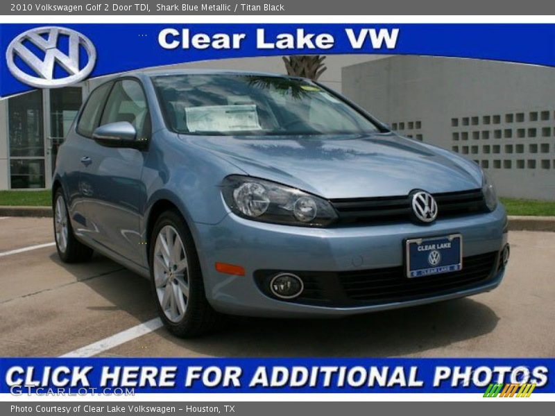 Shark Blue Metallic / Titan Black 2010 Volkswagen Golf 2 Door TDI