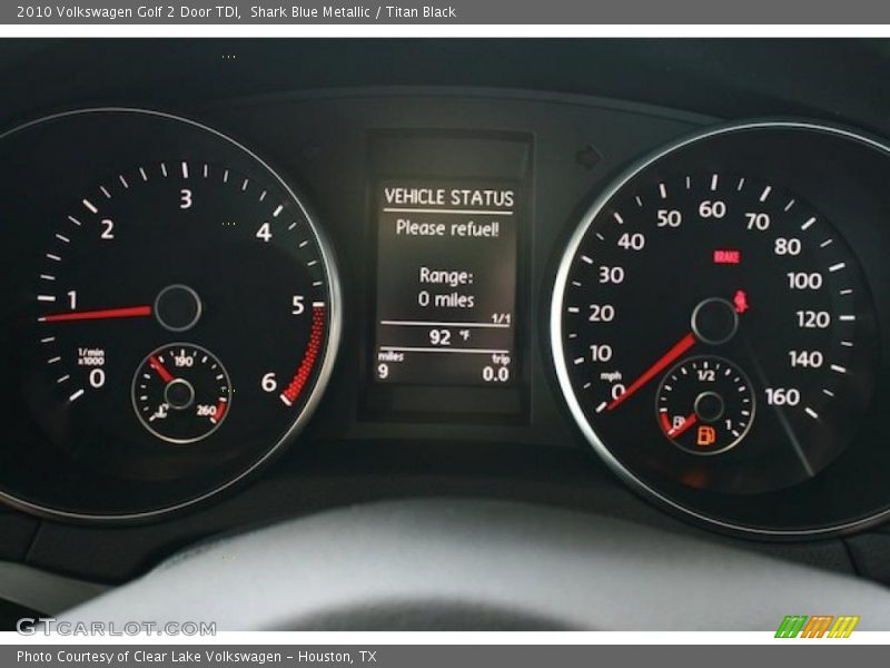 Shark Blue Metallic / Titan Black 2010 Volkswagen Golf 2 Door TDI