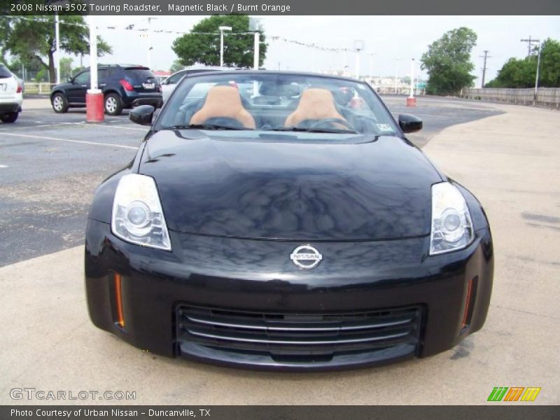 Magnetic Black / Burnt Orange 2008 Nissan 350Z Touring Roadster