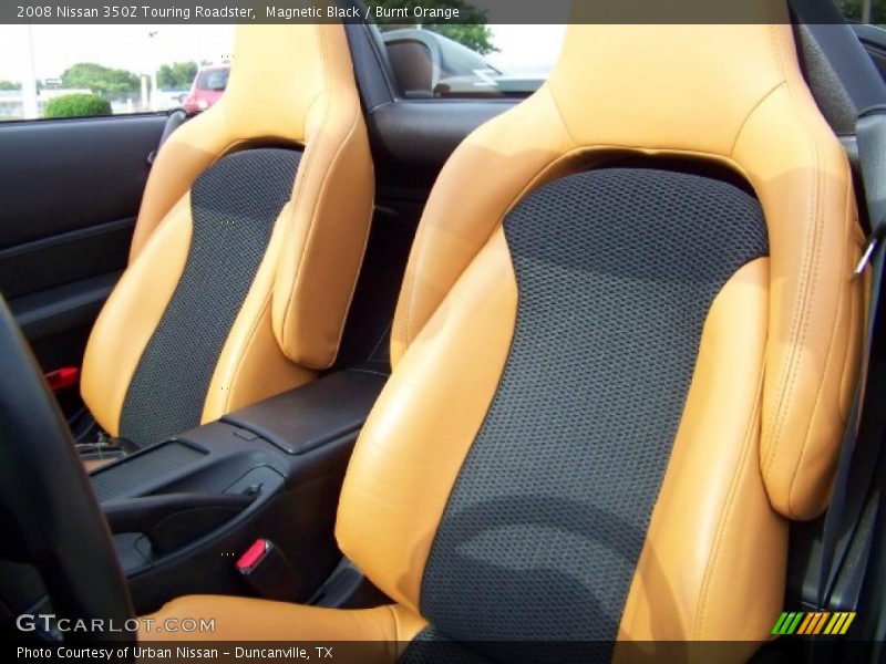 Magnetic Black / Burnt Orange 2008 Nissan 350Z Touring Roadster