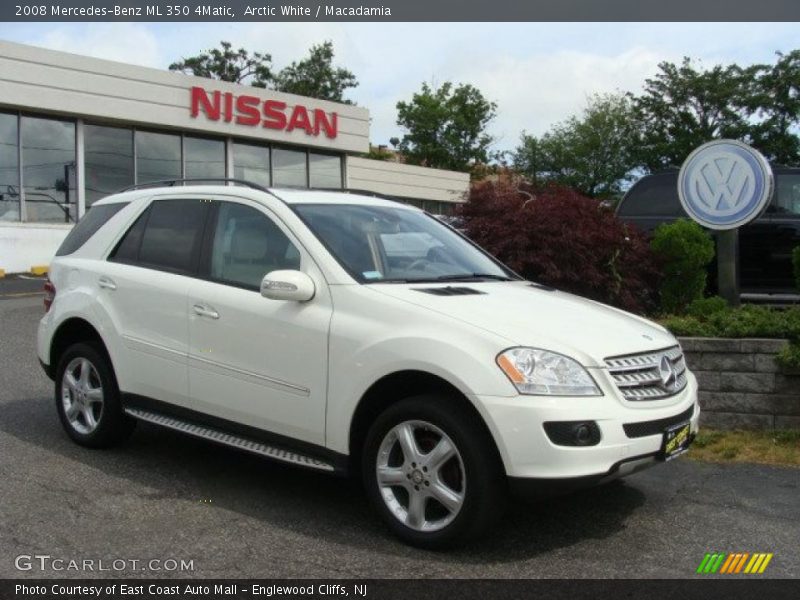 Arctic White / Macadamia 2008 Mercedes-Benz ML 350 4Matic