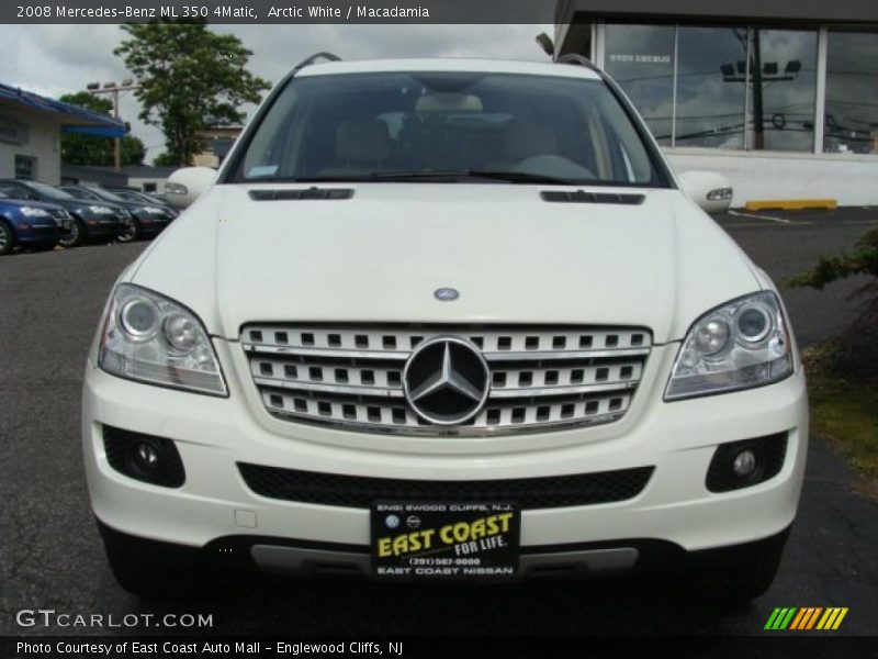 Arctic White / Macadamia 2008 Mercedes-Benz ML 350 4Matic