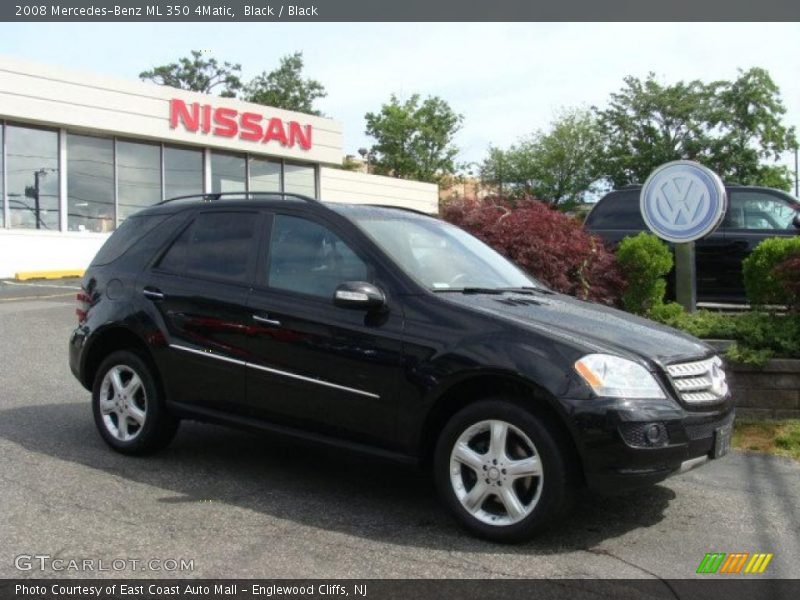 Black / Black 2008 Mercedes-Benz ML 350 4Matic