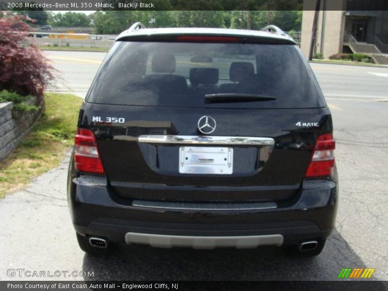 Black / Black 2008 Mercedes-Benz ML 350 4Matic