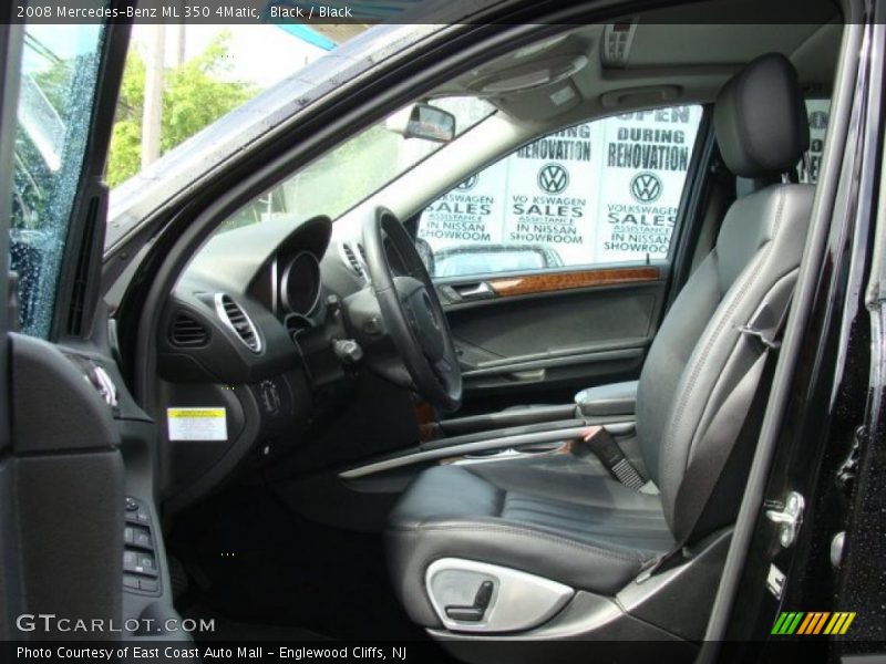 Black / Black 2008 Mercedes-Benz ML 350 4Matic
