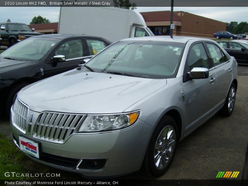 Brilliant Silver Metallic / Steel Gray 2010 Lincoln MKZ FWD
