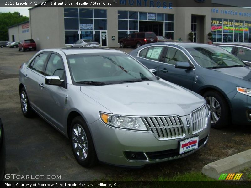 Brilliant Silver Metallic / Steel Gray 2010 Lincoln MKZ FWD