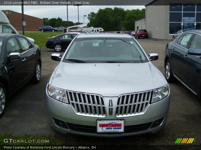 Brilliant Silver Metallic / Steel Gray 2010 Lincoln MKZ FWD