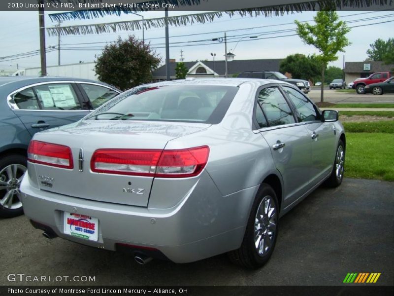 Brilliant Silver Metallic / Steel Gray 2010 Lincoln MKZ FWD