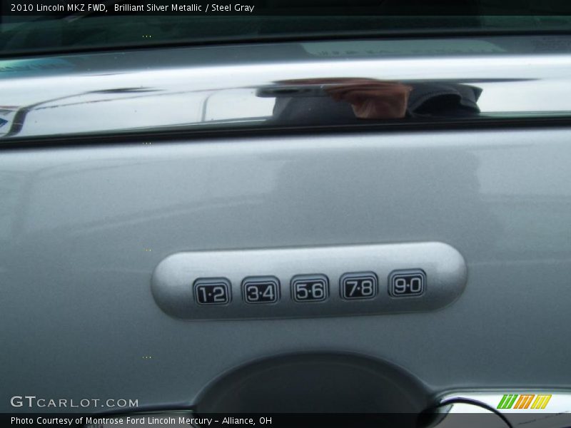 Brilliant Silver Metallic / Steel Gray 2010 Lincoln MKZ FWD