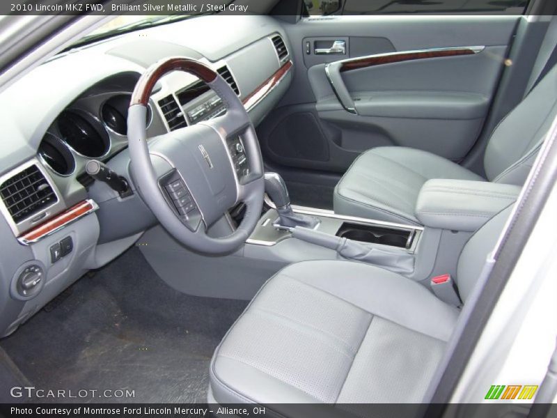 Brilliant Silver Metallic / Steel Gray 2010 Lincoln MKZ FWD