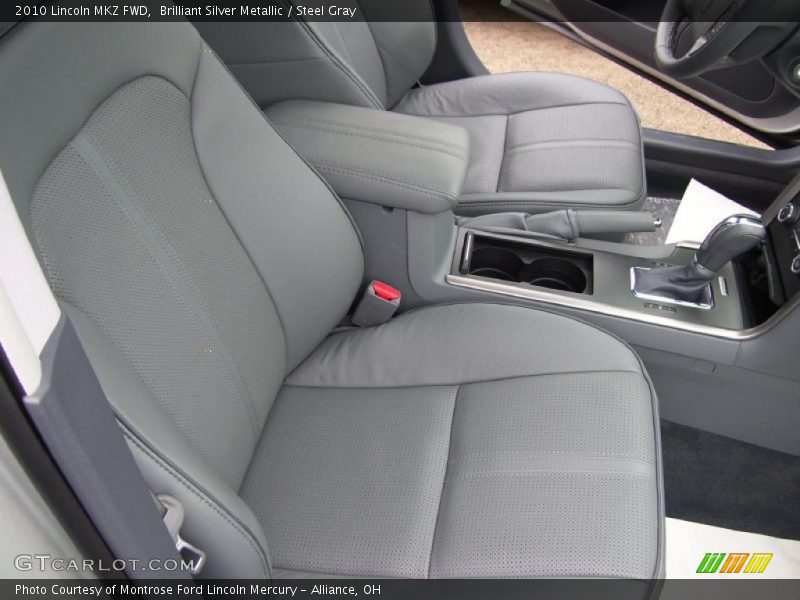 Brilliant Silver Metallic / Steel Gray 2010 Lincoln MKZ FWD