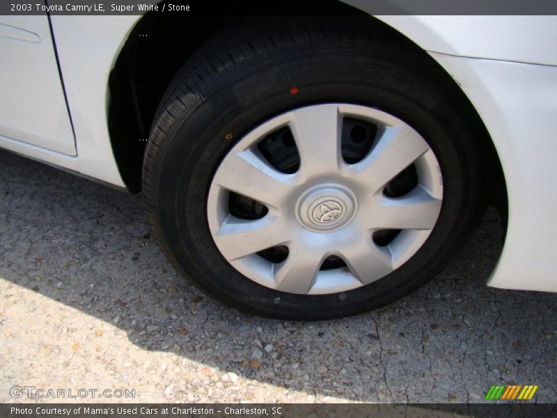 Super White / Stone 2003 Toyota Camry LE