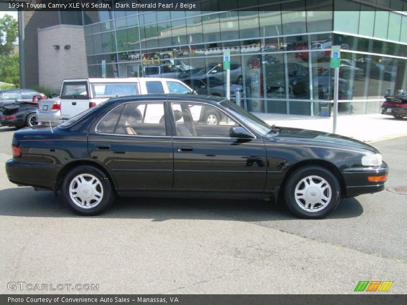 Dark Emerald Pearl / Beige 1994 Toyota Camry XLE V6 Sedan