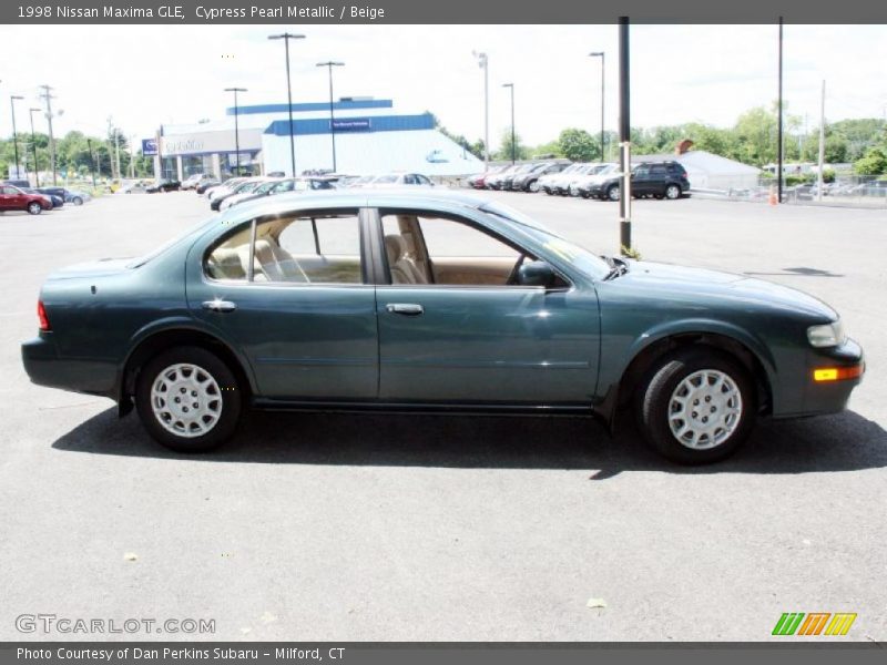 Cypress Pearl Metallic / Beige 1998 Nissan Maxima GLE