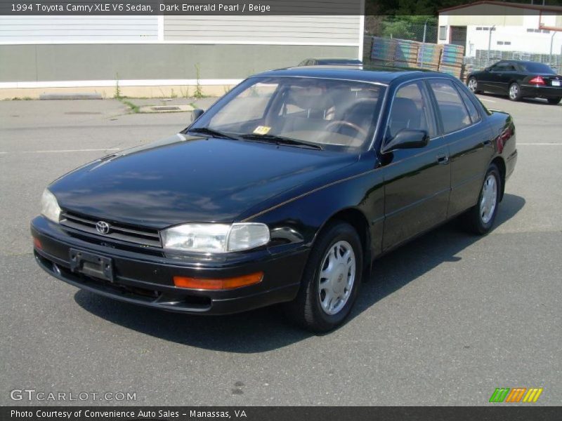 Dark Emerald Pearl / Beige 1994 Toyota Camry XLE V6 Sedan