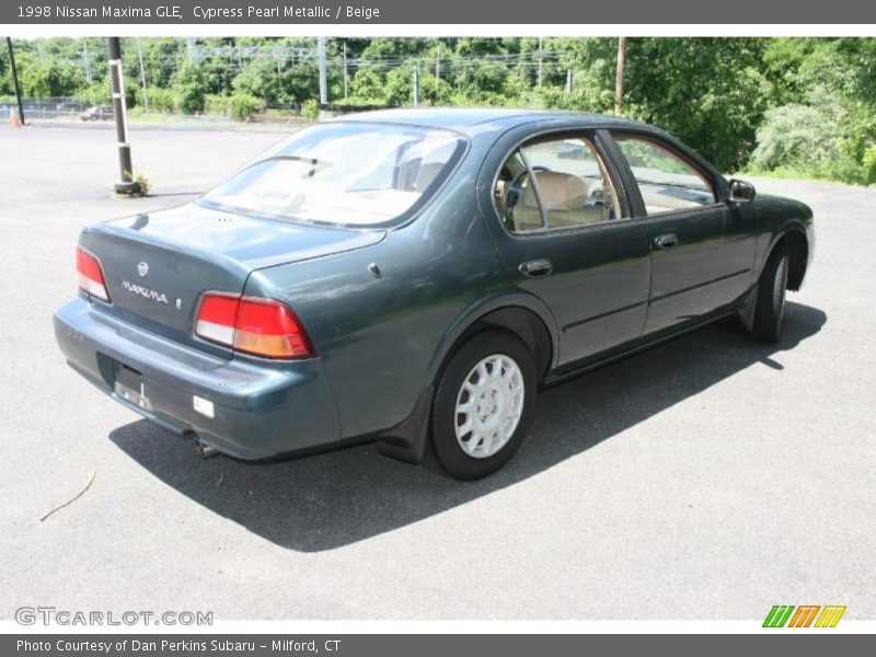 Cypress Pearl Metallic / Beige 1998 Nissan Maxima GLE