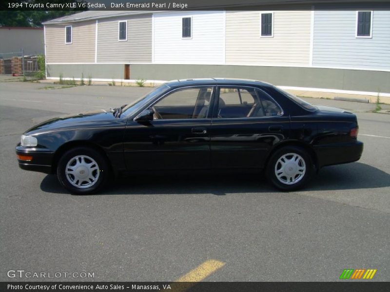 Dark Emerald Pearl / Beige 1994 Toyota Camry XLE V6 Sedan