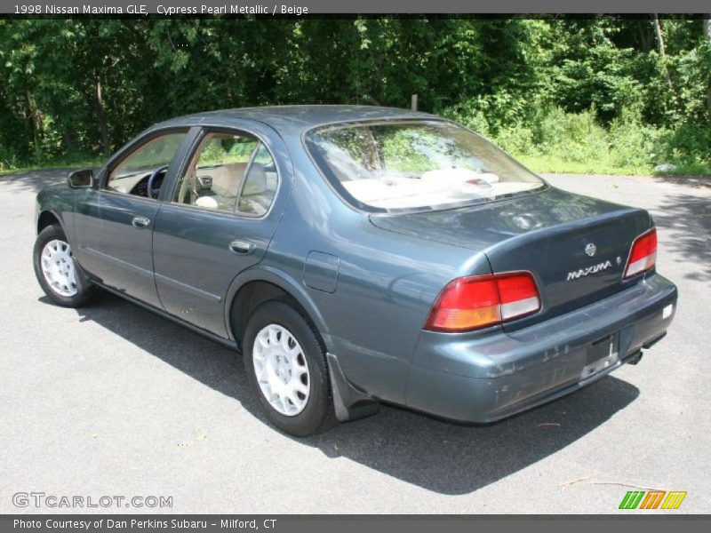 Cypress Pearl Metallic / Beige 1998 Nissan Maxima GLE
