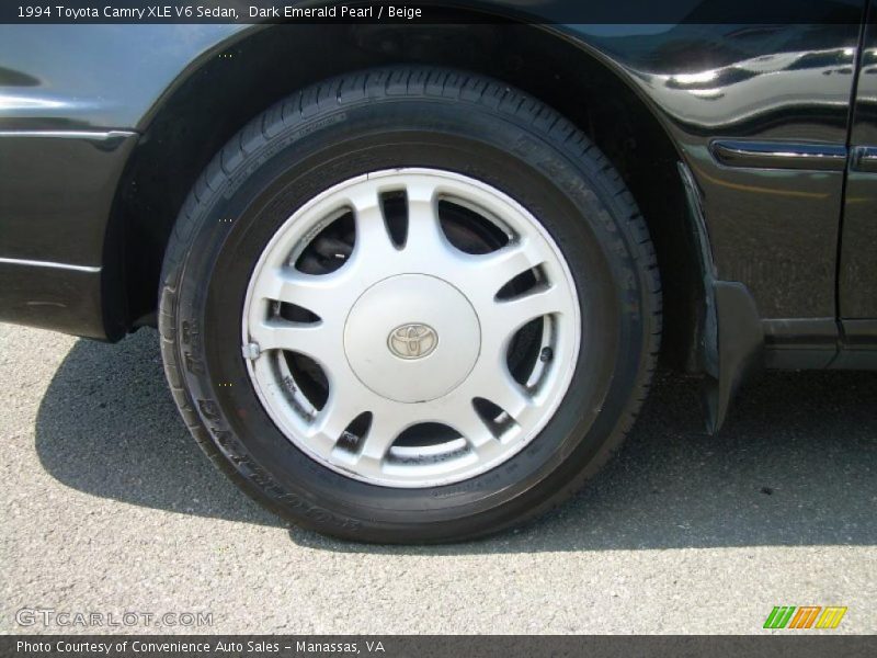 Dark Emerald Pearl / Beige 1994 Toyota Camry XLE V6 Sedan