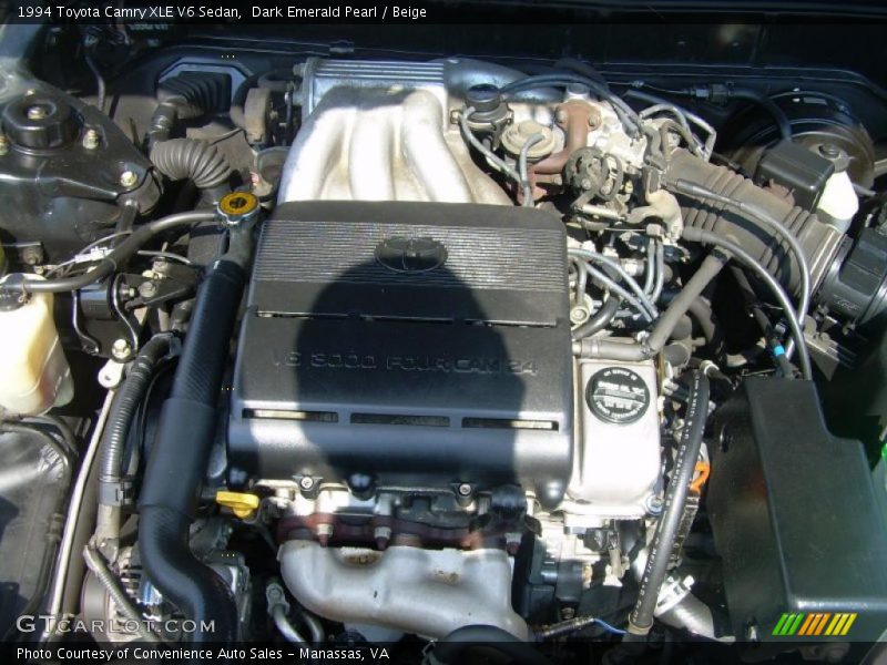 Dark Emerald Pearl / Beige 1994 Toyota Camry XLE V6 Sedan