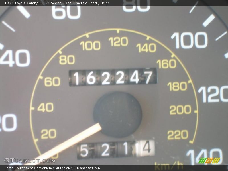 Dark Emerald Pearl / Beige 1994 Toyota Camry XLE V6 Sedan