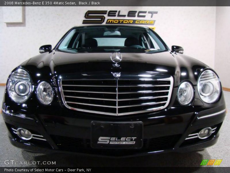 Black / Black 2008 Mercedes-Benz E 350 4Matic Sedan