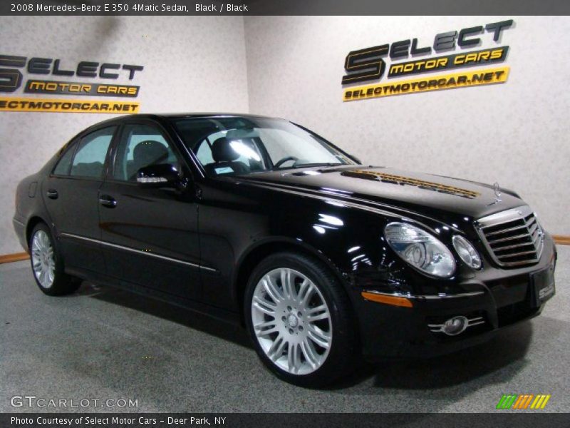 Black / Black 2008 Mercedes-Benz E 350 4Matic Sedan