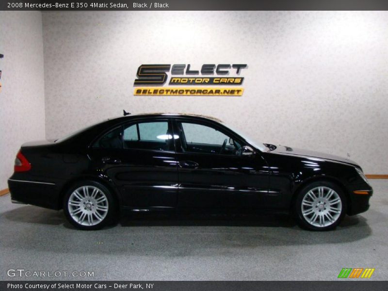 Black / Black 2008 Mercedes-Benz E 350 4Matic Sedan