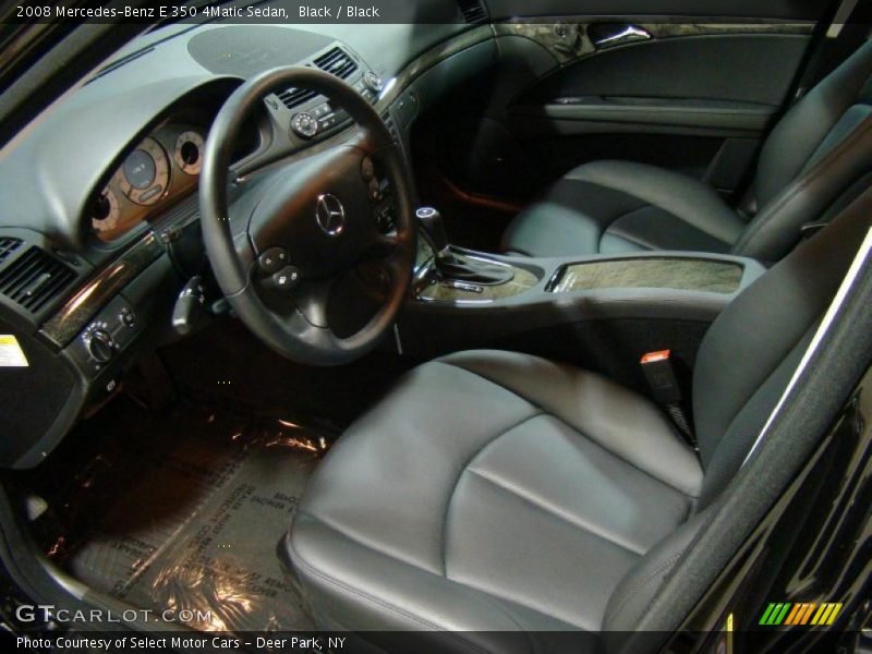 Black / Black 2008 Mercedes-Benz E 350 4Matic Sedan