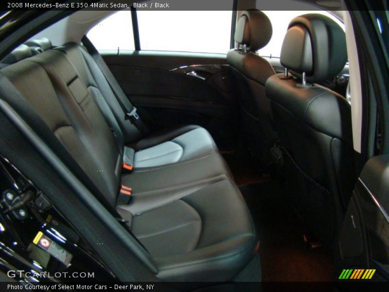 Black / Black 2008 Mercedes-Benz E 350 4Matic Sedan