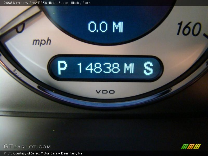 Black / Black 2008 Mercedes-Benz E 350 4Matic Sedan