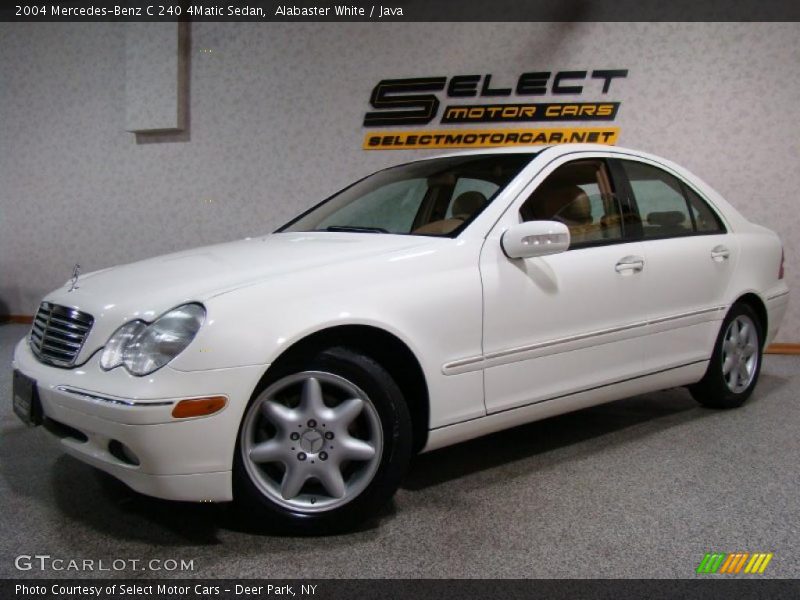 Alabaster White / Java 2004 Mercedes-Benz C 240 4Matic Sedan