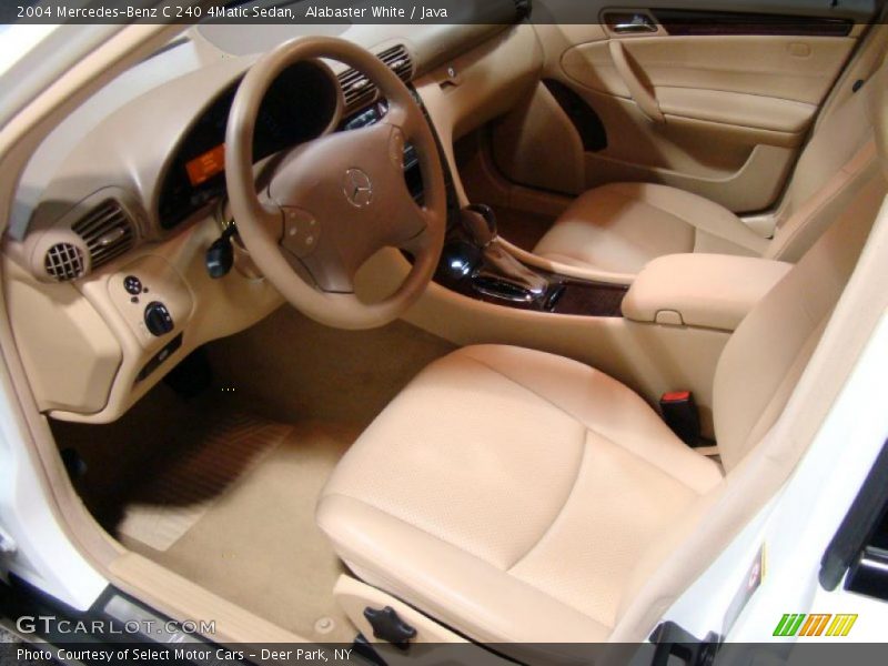 Alabaster White / Java 2004 Mercedes-Benz C 240 4Matic Sedan
