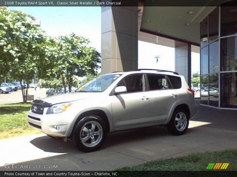 Classic Silver Metallic / Dark Charcoal 2008 Toyota RAV4 Sport V6