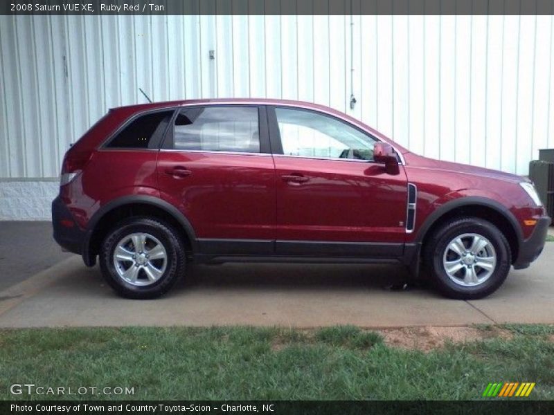 Ruby Red / Tan 2008 Saturn VUE XE