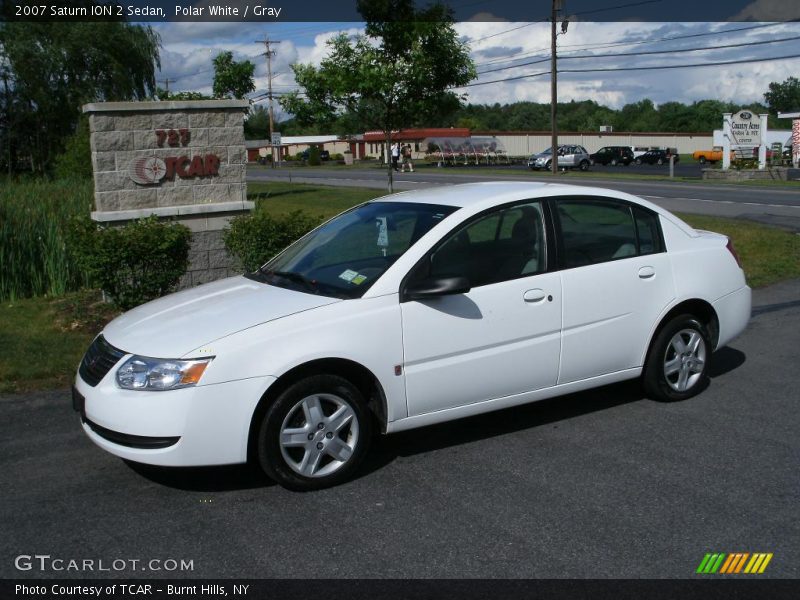 Polar White / Gray 2007 Saturn ION 2 Sedan