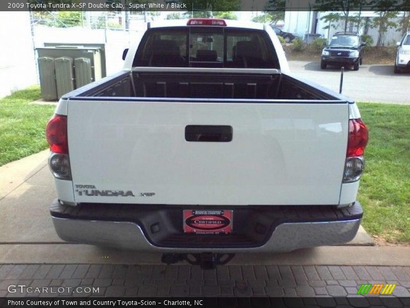 Super White / Black 2009 Toyota Tundra X-SP Double Cab